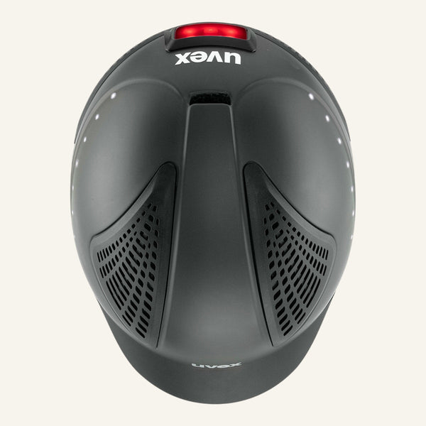 UVEX exxential II LED Riding Hat - black - Equisafety