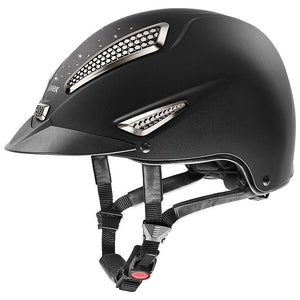 Equisafety uvex exxential iii riding hat black
