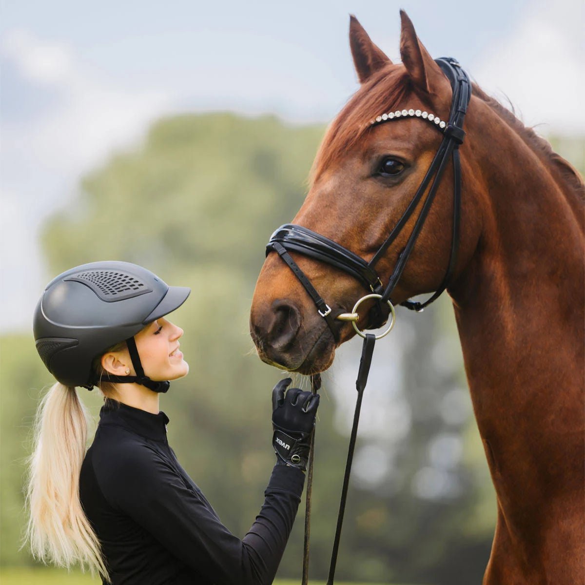 UVEX exxential III Riding Hat - Navy - Equisafety