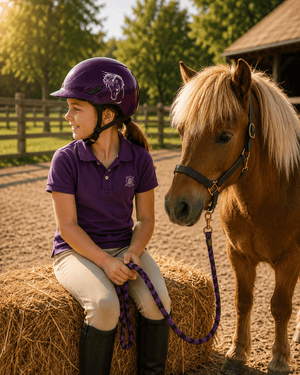 Uvex Kidoxx Dekor Riding Hat - Burgundy - Equisafety