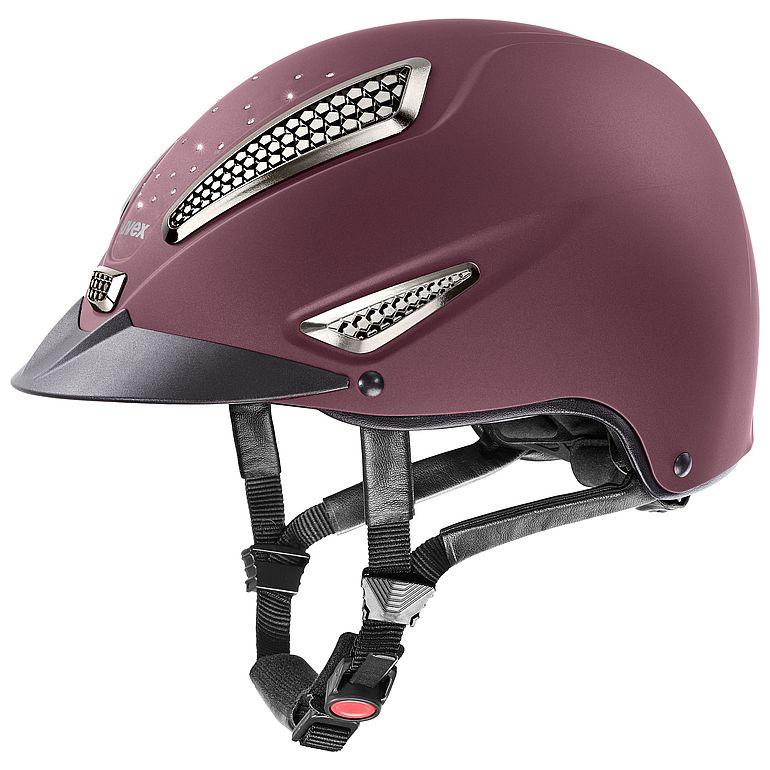 UVEX perfexxion II grace Riding Hat - burgundy - Equisafety