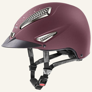 UVEX perfexxion II grace Riding Hat - burgundy - Equisafety