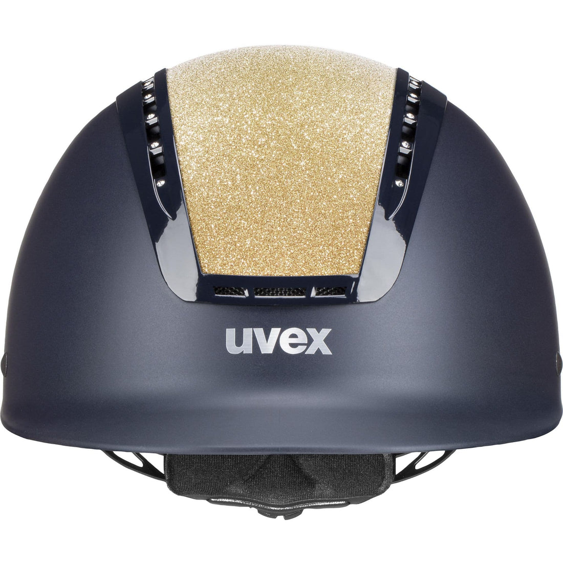 UVEX suxxeed starshine Riding Hat - Navy Champagne - Equisafety