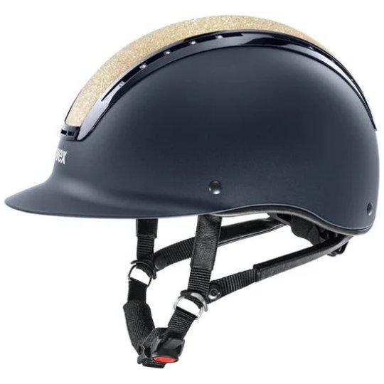 UVEX suxxeed starshine Riding Hat - Navy Champagne - Equisafety