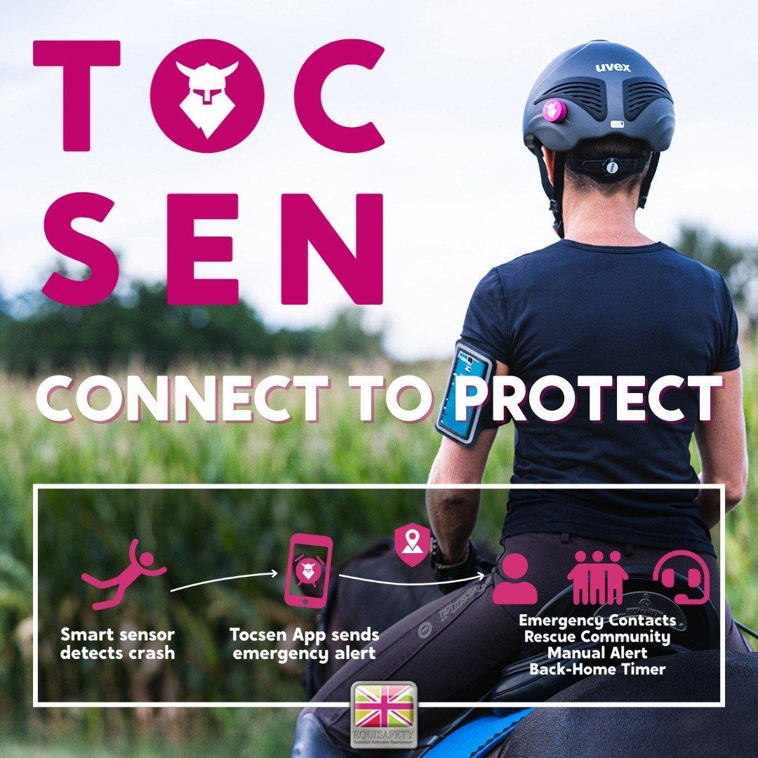 UVEX Tocsen - Intelligent Crash Sensor Riding Helmet - Black - Equisafety