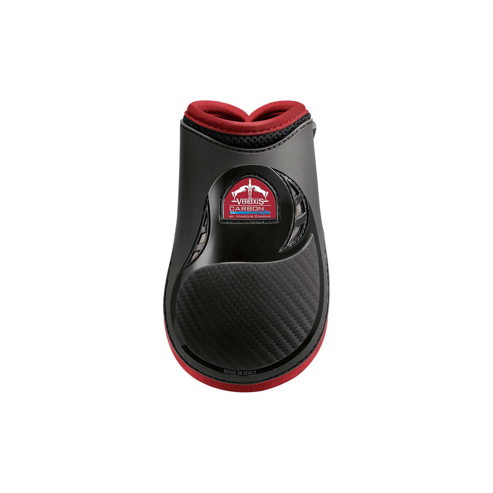 Verdus Carbon Gel Vento Rear Leg Fetlock Boot - Double Ventilation - Black/Bordeaux - Equisafety