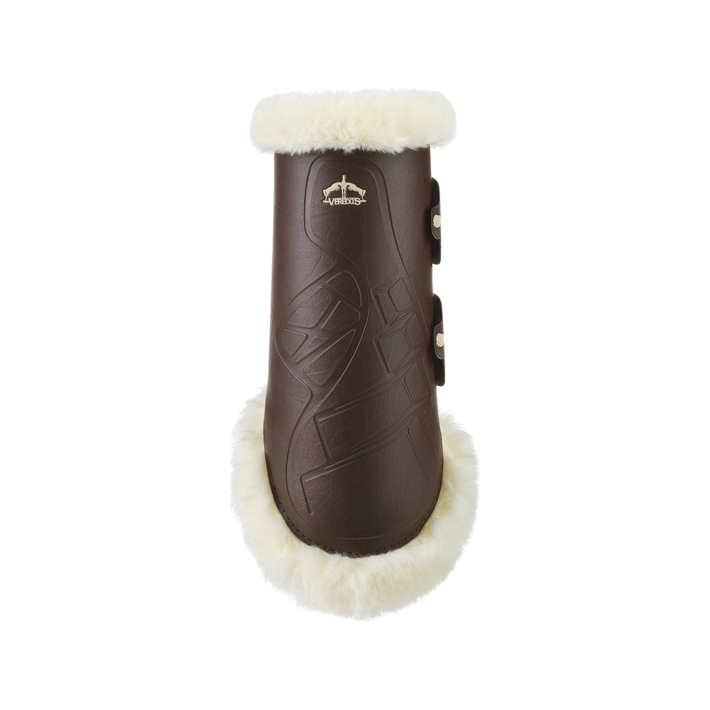 Verdus TR PRO Training Boot - Horse Front Leg - Techno Sheepskin - Brown - Equisafety