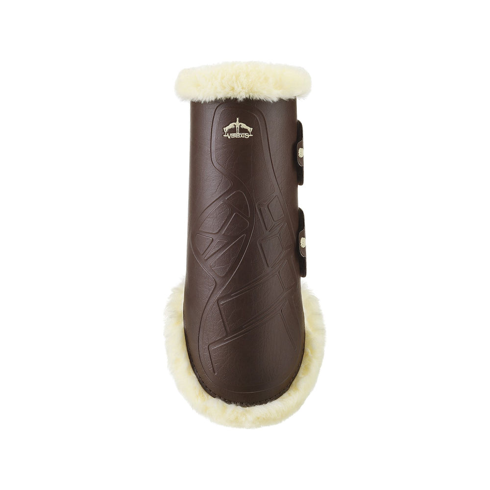 Verdus TRS Fetlock Boot - Horse Rear Leg - Techno Sheepskin - Brown - Equisafety