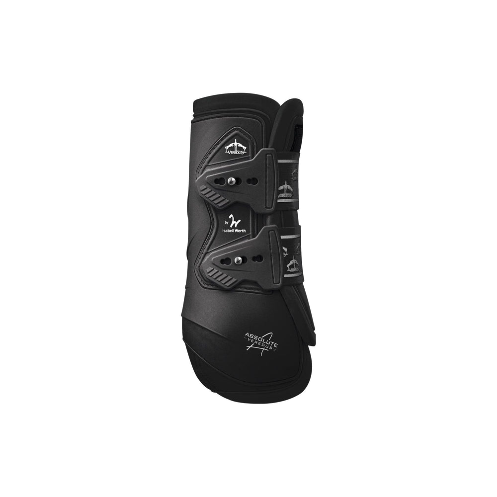 Veredus Absolute Front Leg Elastic Horse Brushing Boot - Lightweight/Breathable - Black - Equisafety