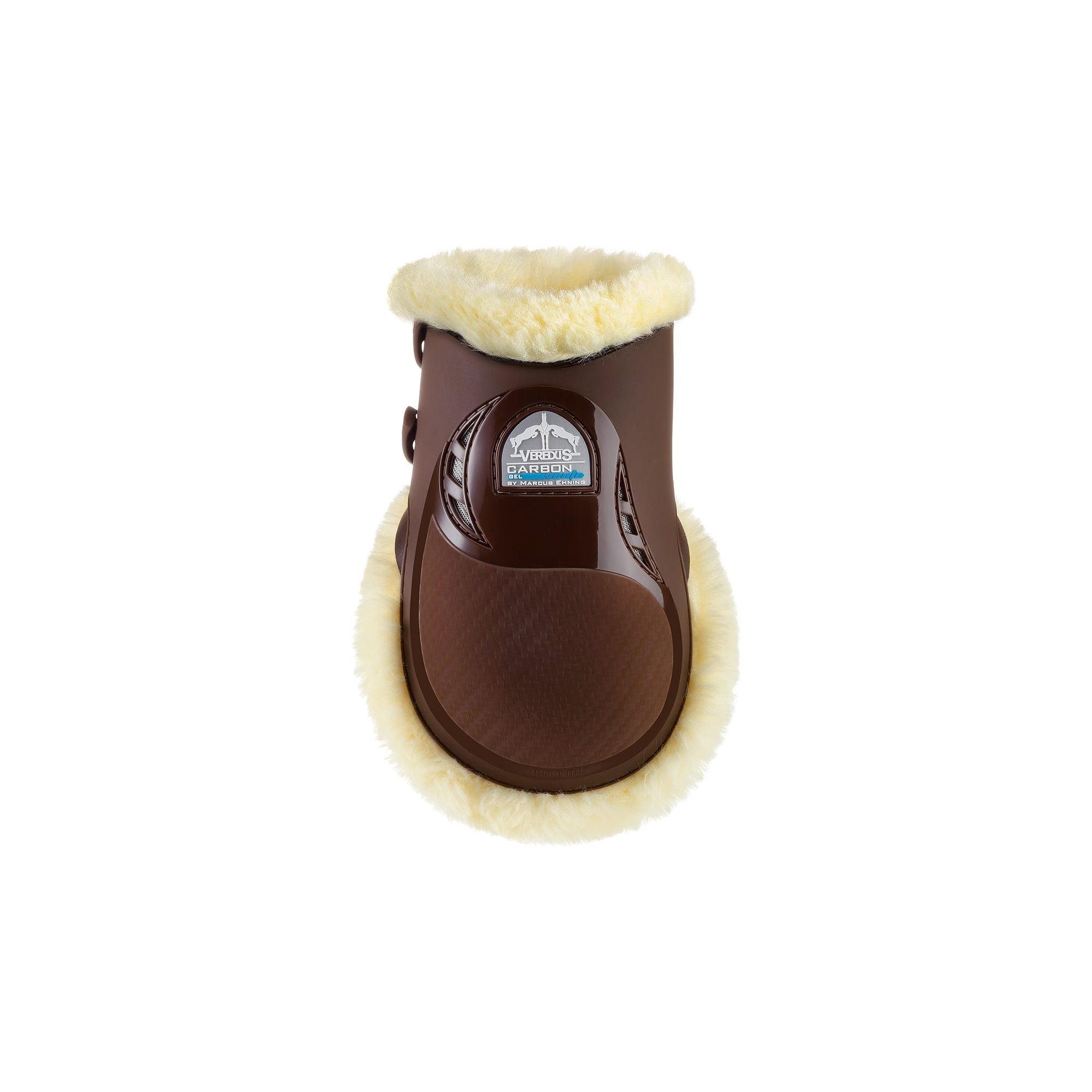 Veredus Carbon Gel Vento Fetlock boot - Horse Rear Leg - Techno Sheepskin - Brown - Equisafety