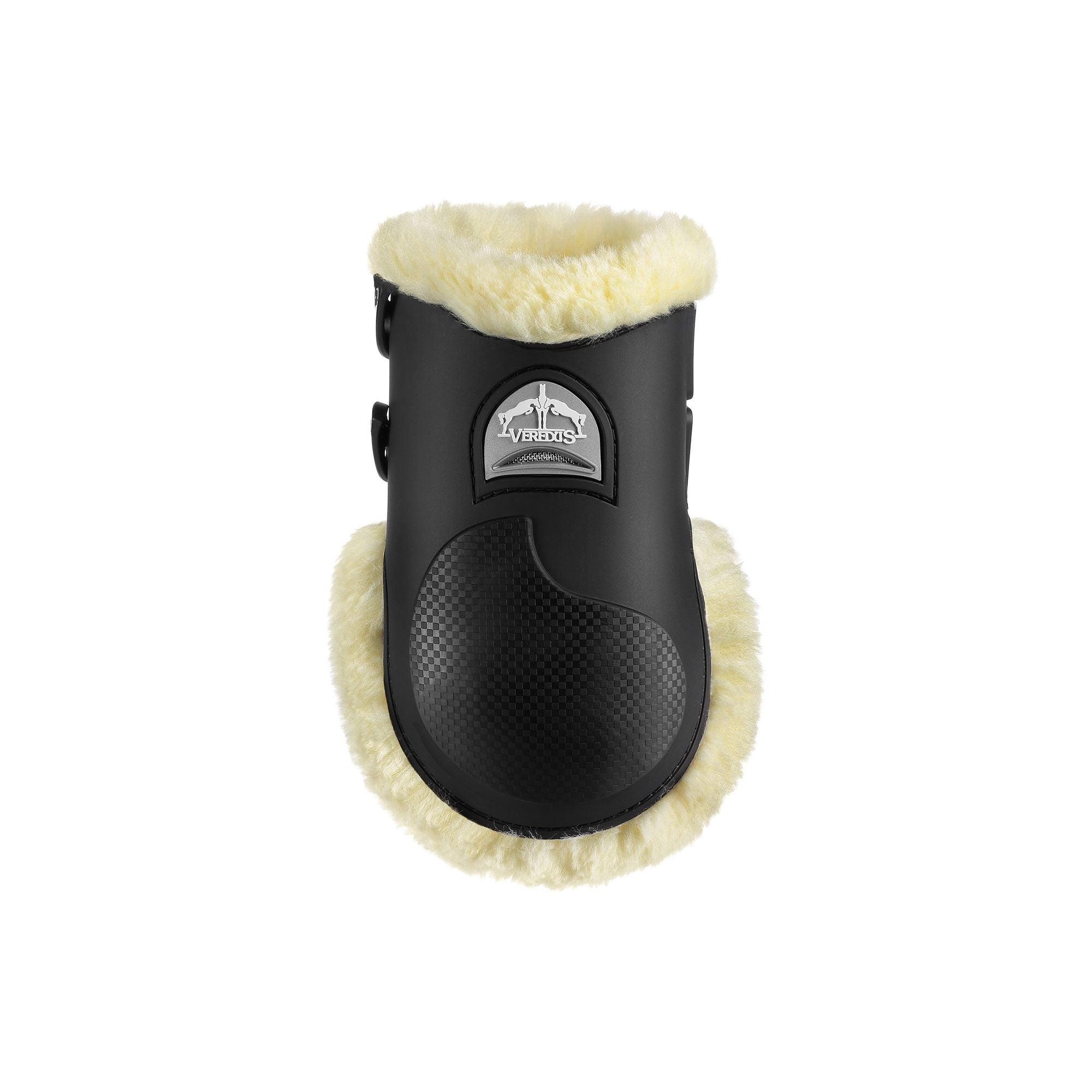 Veredus Carbon Gel Vento Fetlock boot - Horses Rear Leg - Techno Sheepskin Black - Equisafety