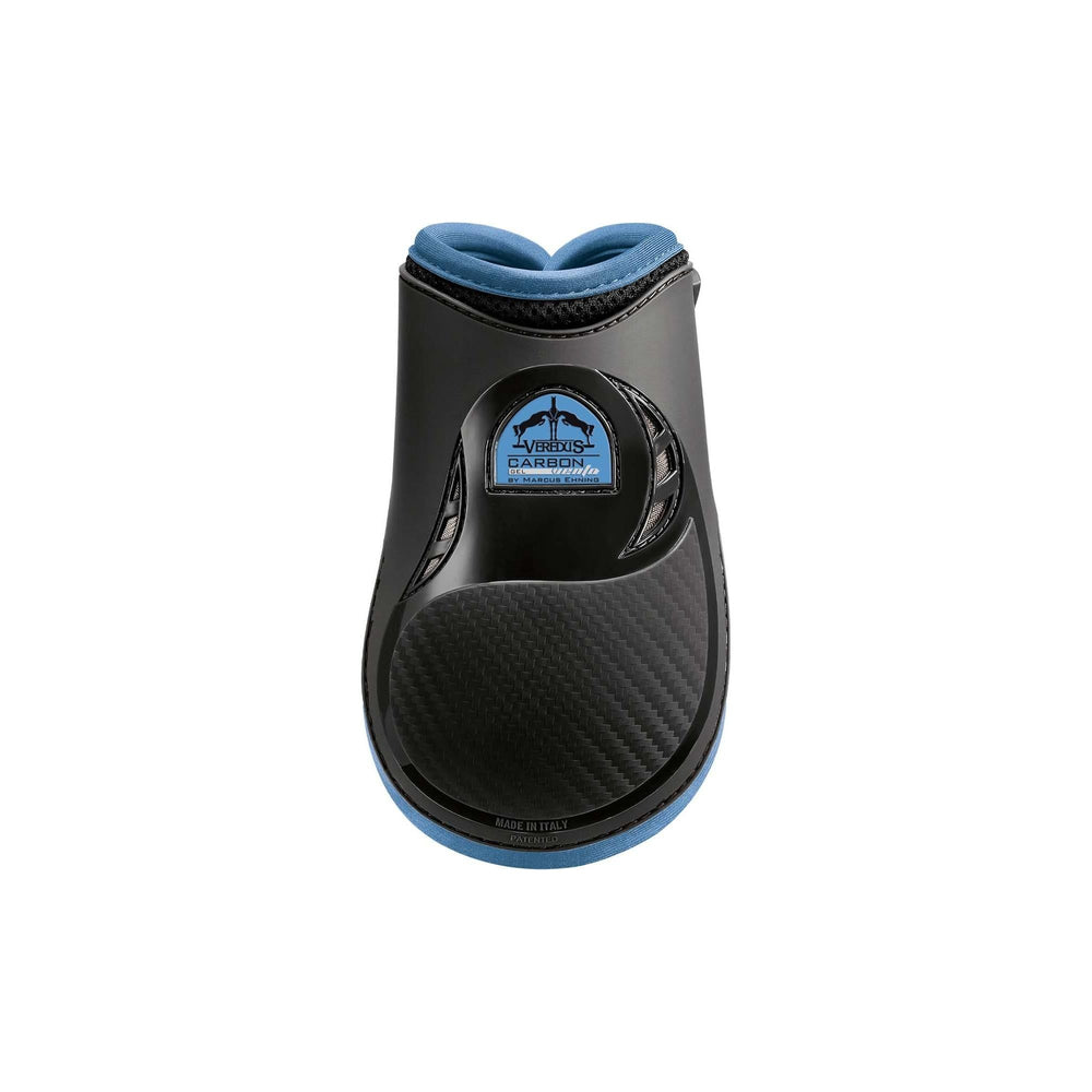 Veredus Carbon Gel Vento Rear Leg Fetlock Boot - Double Ventilation - Black/Light Blue - Equisafety