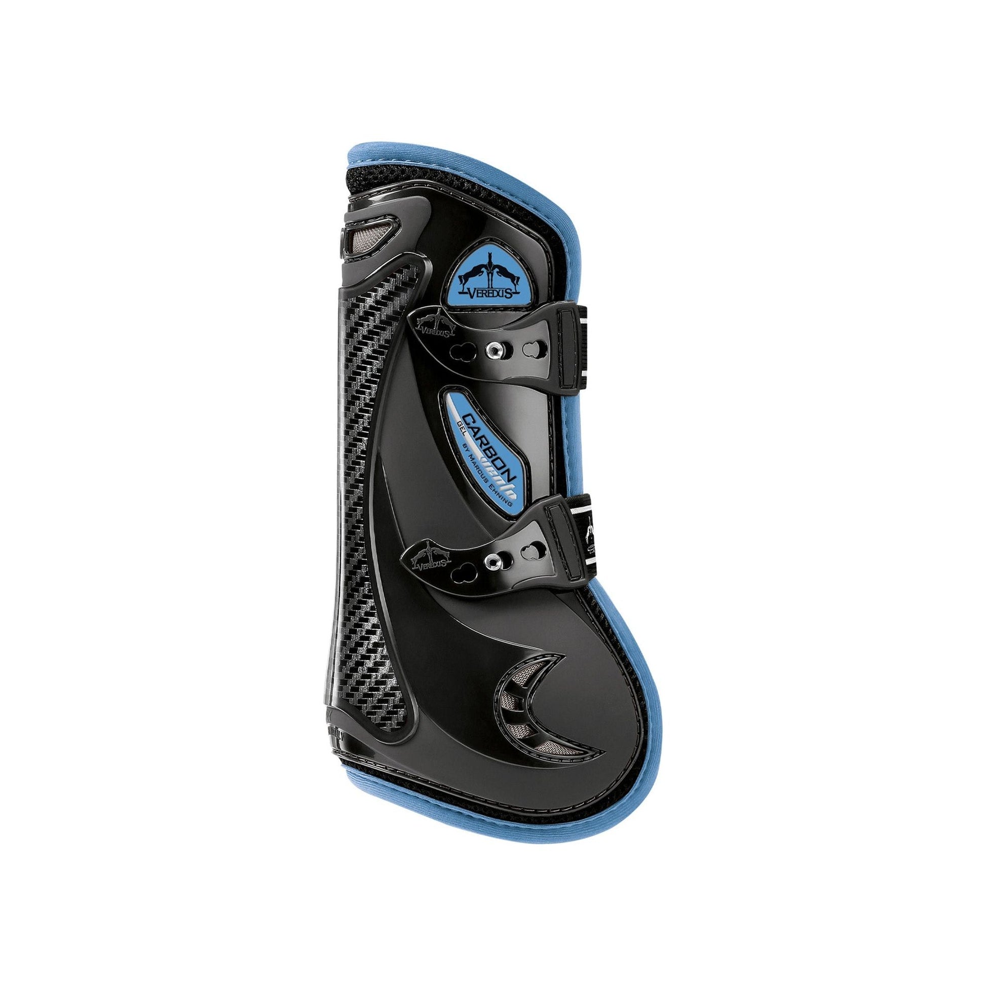 Veredus Carbon Gel Vento Tendon Boots - Horse - Black/Light Blue - Equisafety