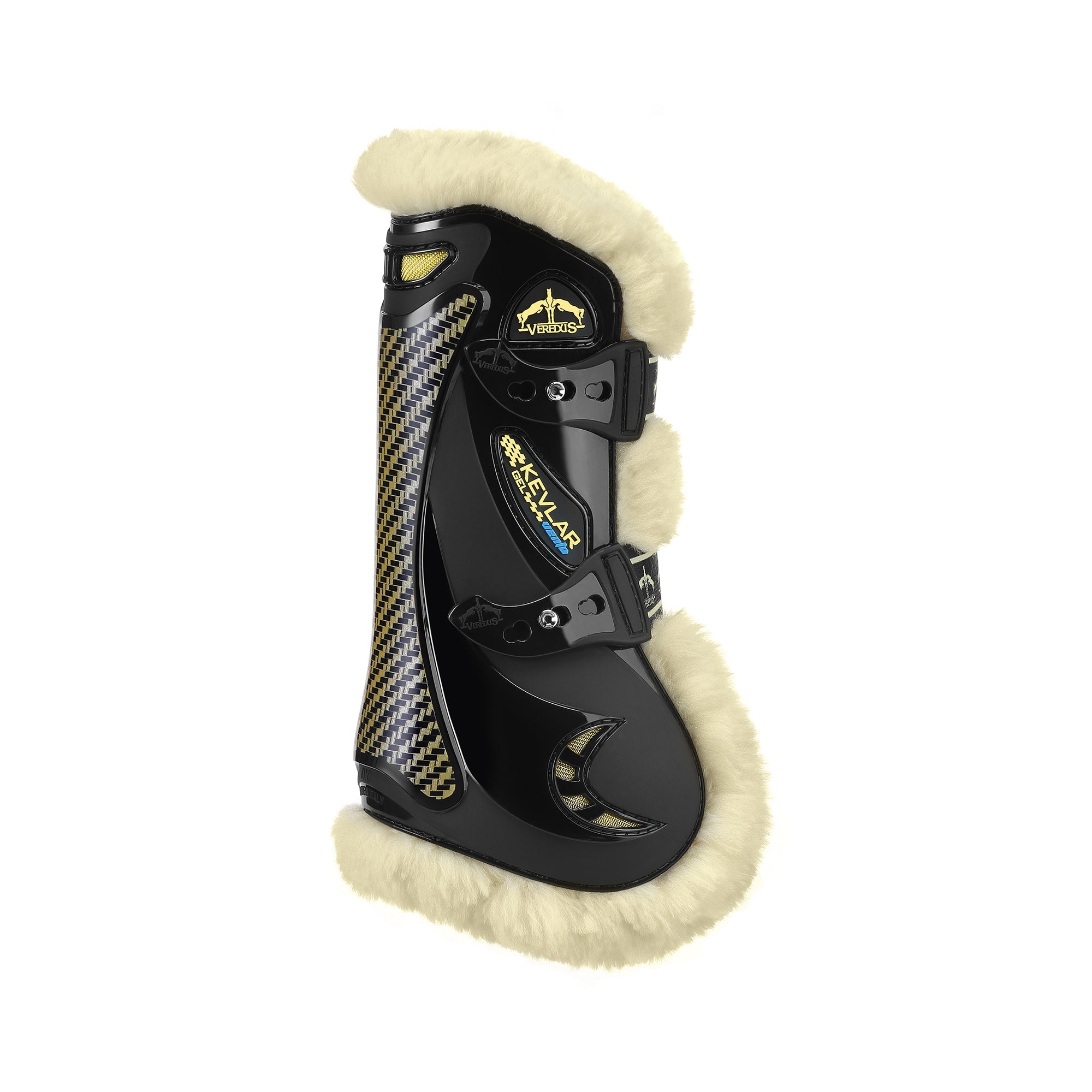 Veredus Kevlar Gel Vento Tendon Boots - Front leg - Horse - Black - Equisafety