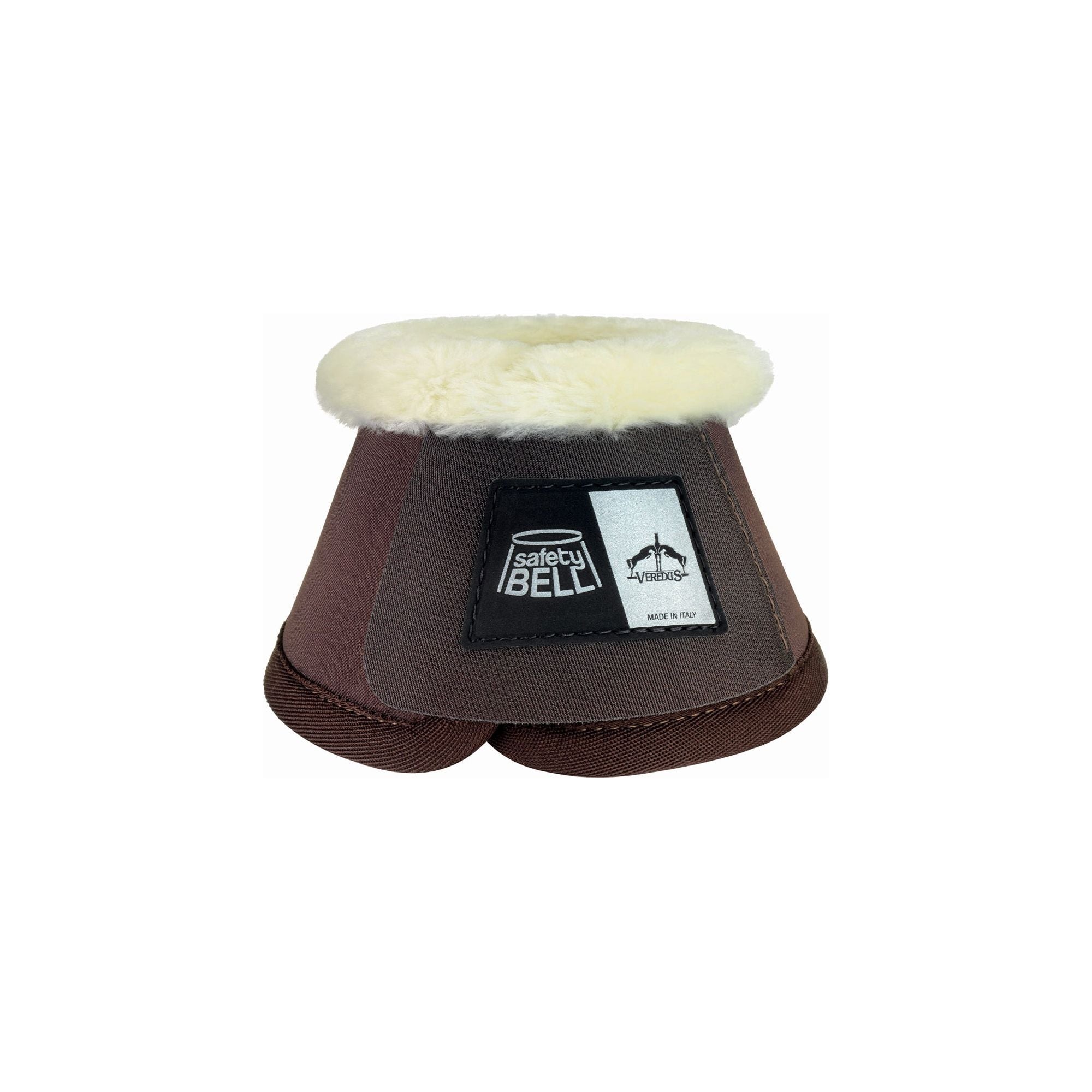 Veredus Light Safety Bell Boot - Techno Sheepskin - Overreach - Brown - Equisafety