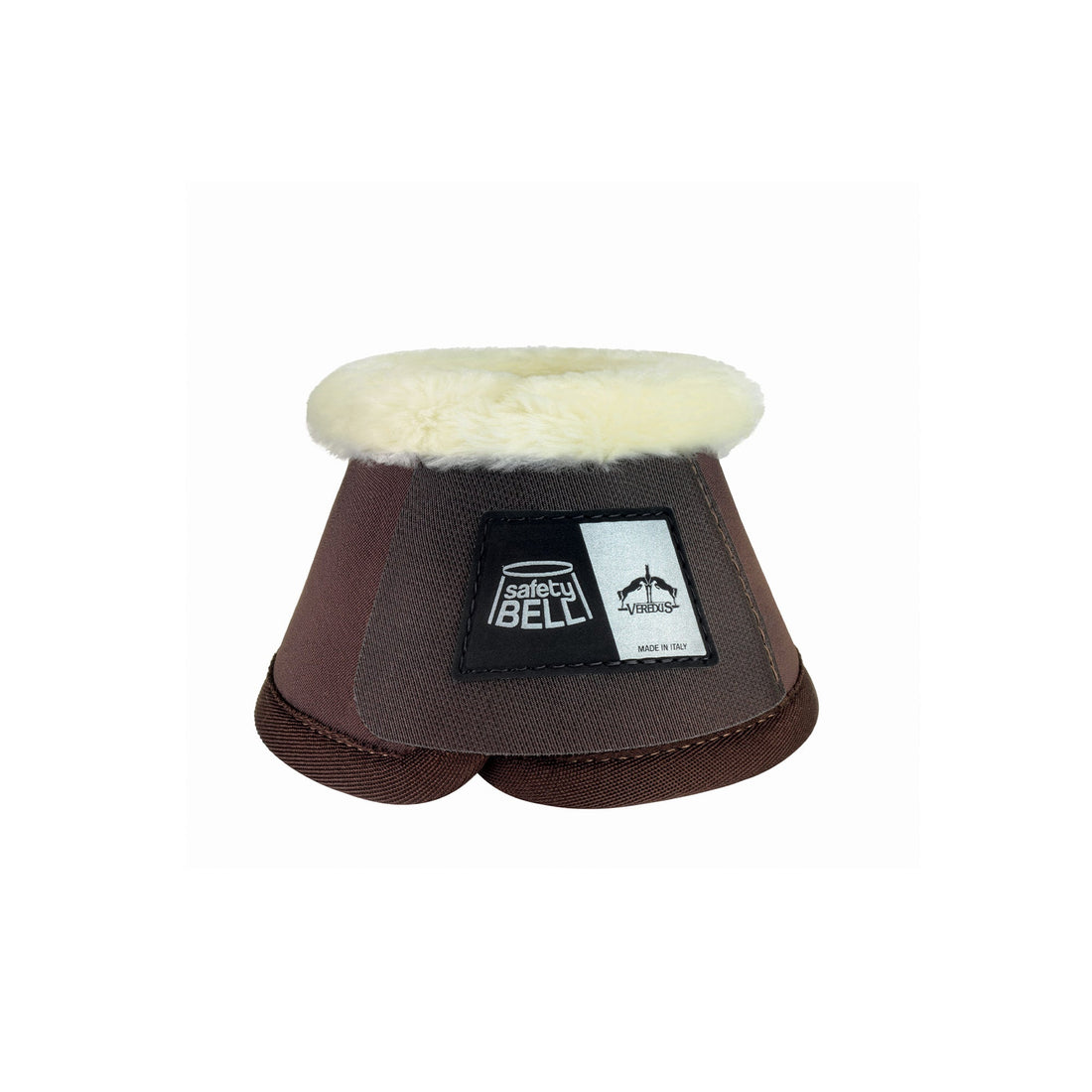 Veredus Light Safety Bell Boot - Techno Sheepskin - Overreach - Brown - Equisafety