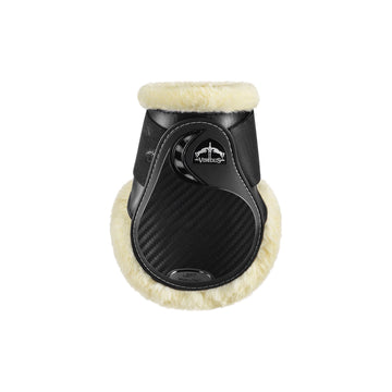 Veredus TRC Vento - Fetlock Boot - Horse Rear Leg - Techno Sheepskin - Black - Equisafety