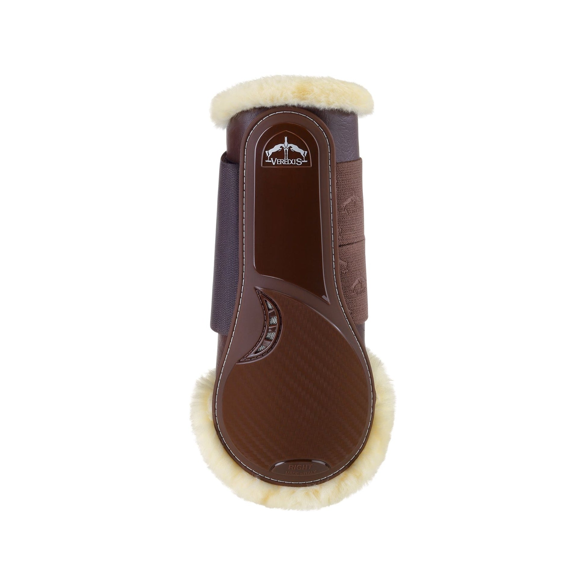 Veredus TRC Vento Training Boot - Horse Front Leg - Techno Sheepskin - Brown - Equisafety