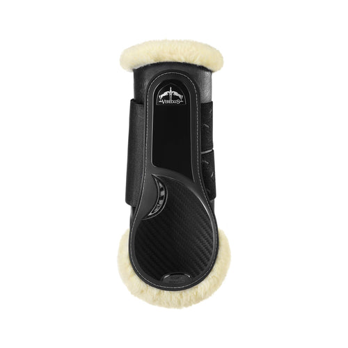 Veredus TRC Vento Training Boot Horse Rear Leg - Techno Sheepskin - Black - Equisafety