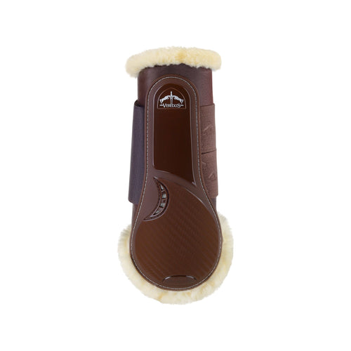Veredus TRC Vento Training Boot Horse Rear Leg - Techno Sheepskin - Brown - Equisafety