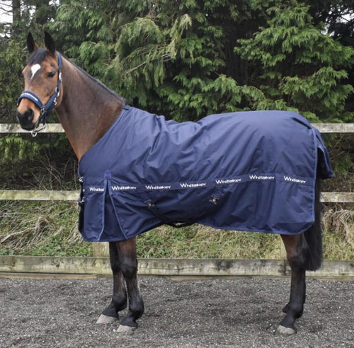 WHITAKER KIRKBY 100G TURNOUT RUG NAVY - Equisafety