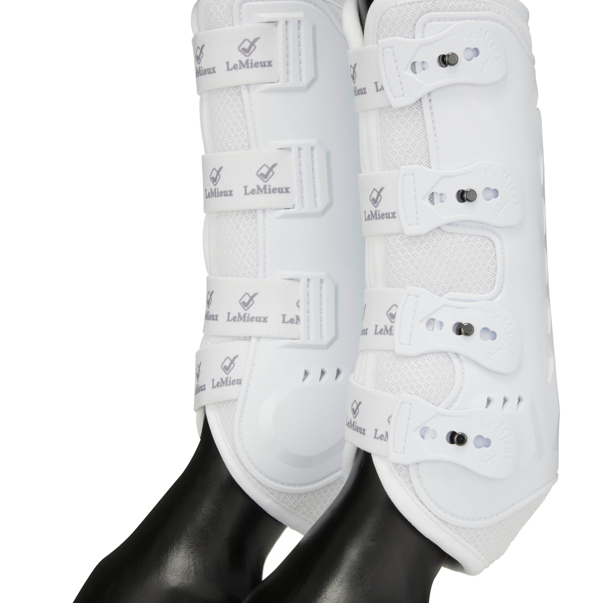 Le Mieux Ultra Mesh Snug Boots White Hind 