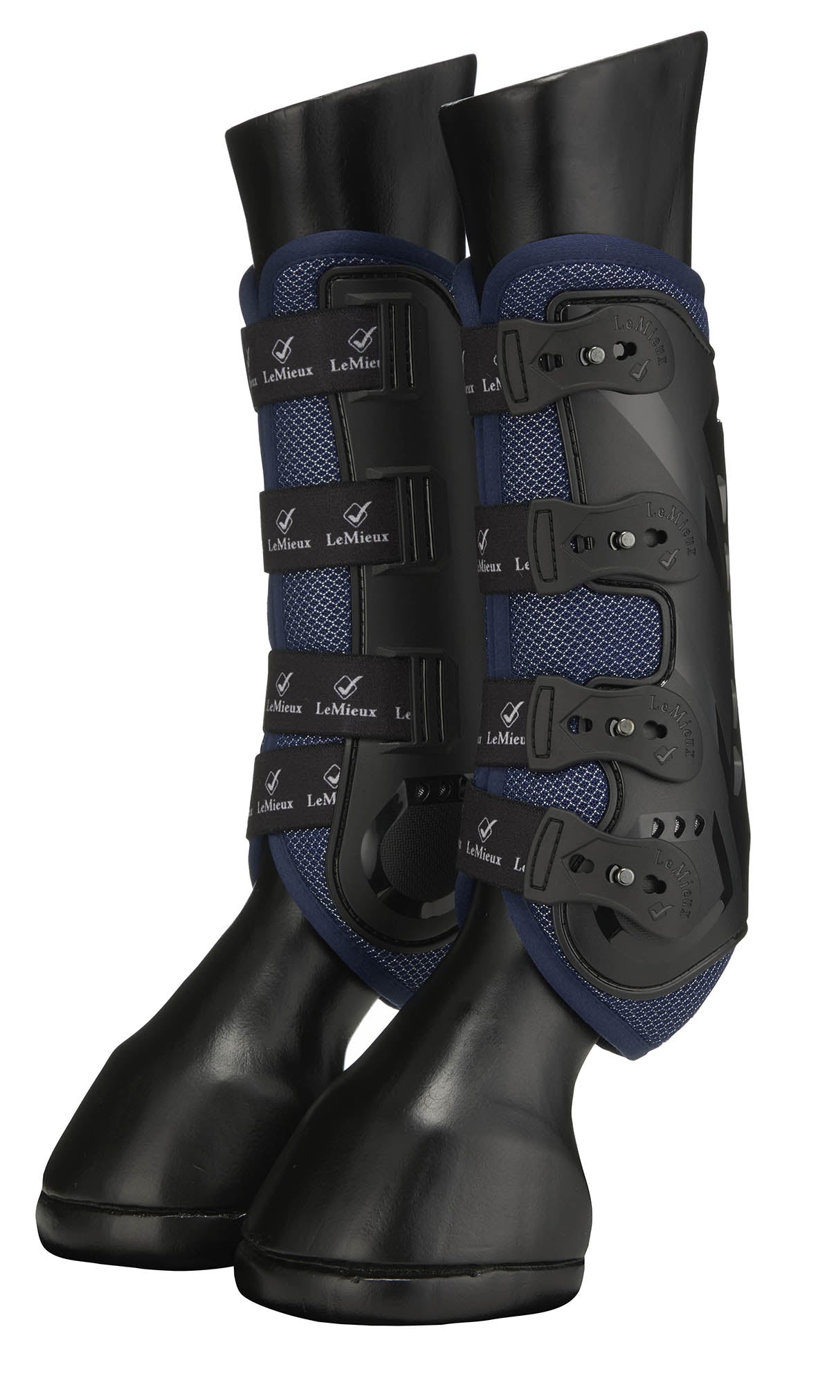 Le Mieux Ultra Mesh Snug Boots Navy Front 