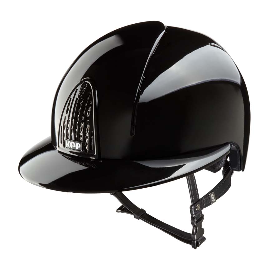 Kep Smart - Riding Hat- Polish Black/Polo Visor
