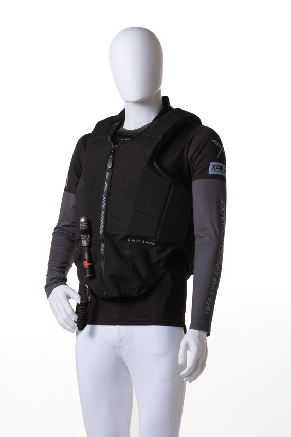 FreeJump X'AIR Safe Vest - Rider Airbag Protection - Black 