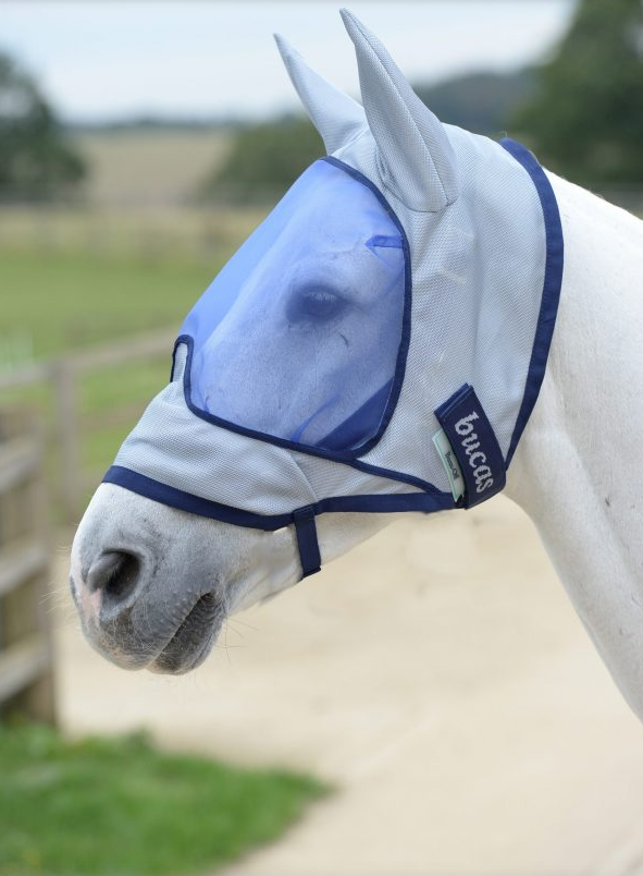 Buzz-Off De Luxe Fly Mask- With Ears Blue