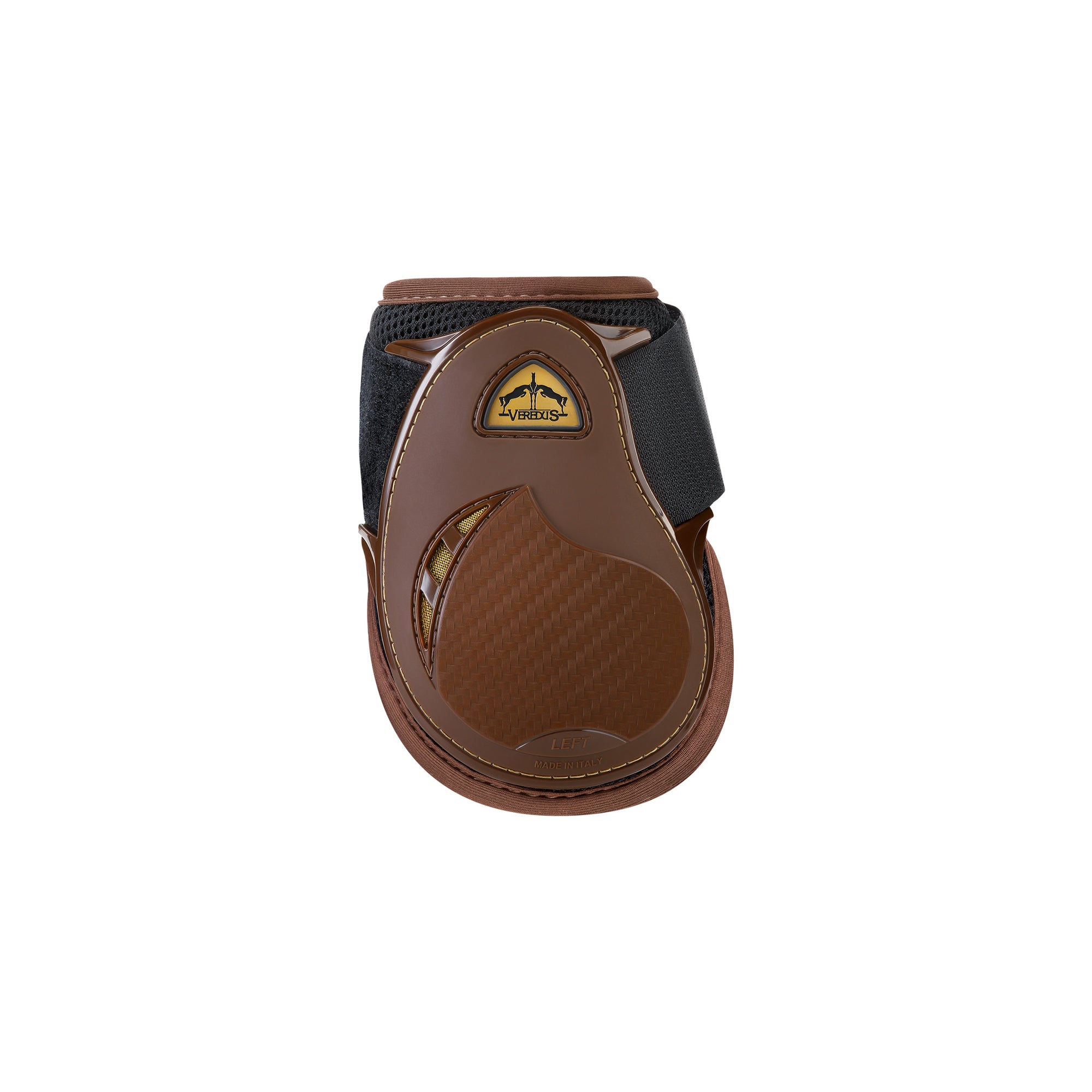 Veredus Grand Slam Young Jump - Rear Fetlock Boots -  Young Horse - Brown/Gold