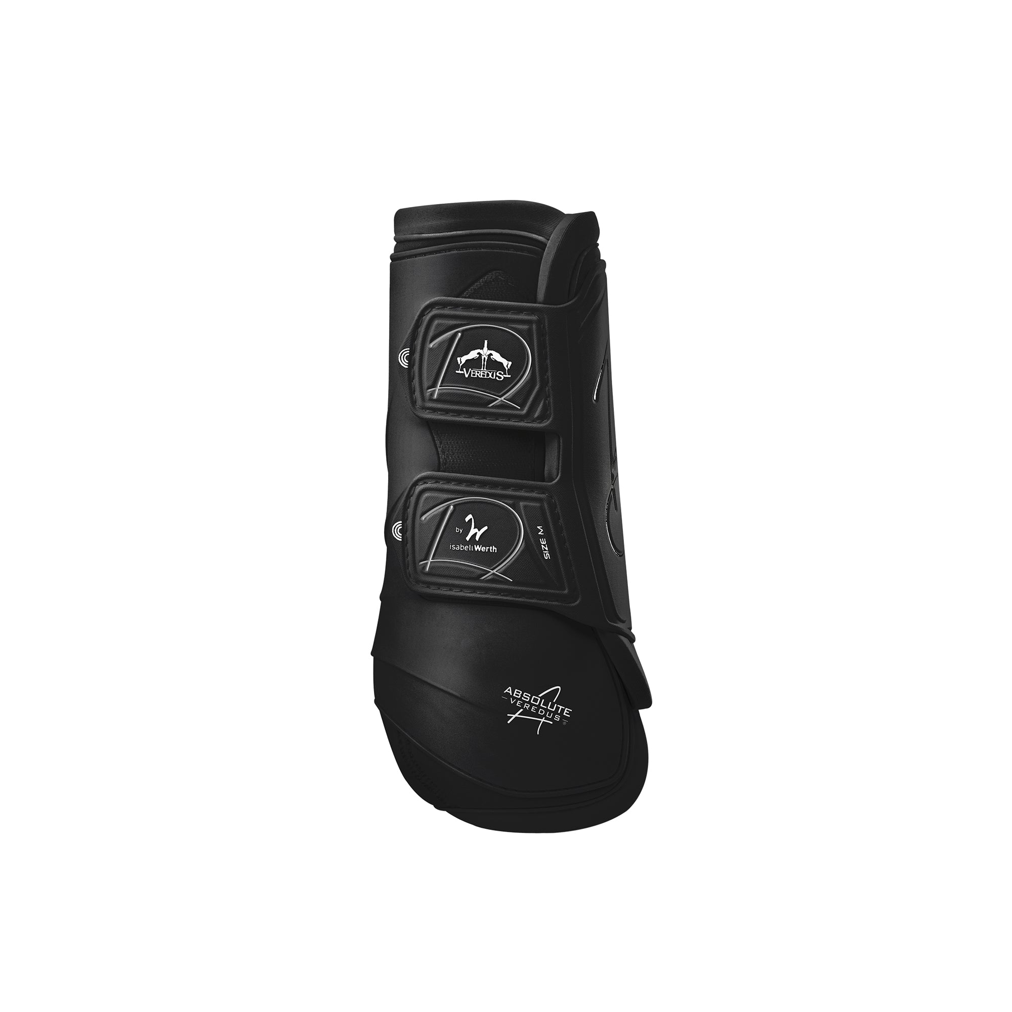 Veredus Absolute Front Leg Velcro Horse Brushing Boot - Lightweight/Breathable - Black