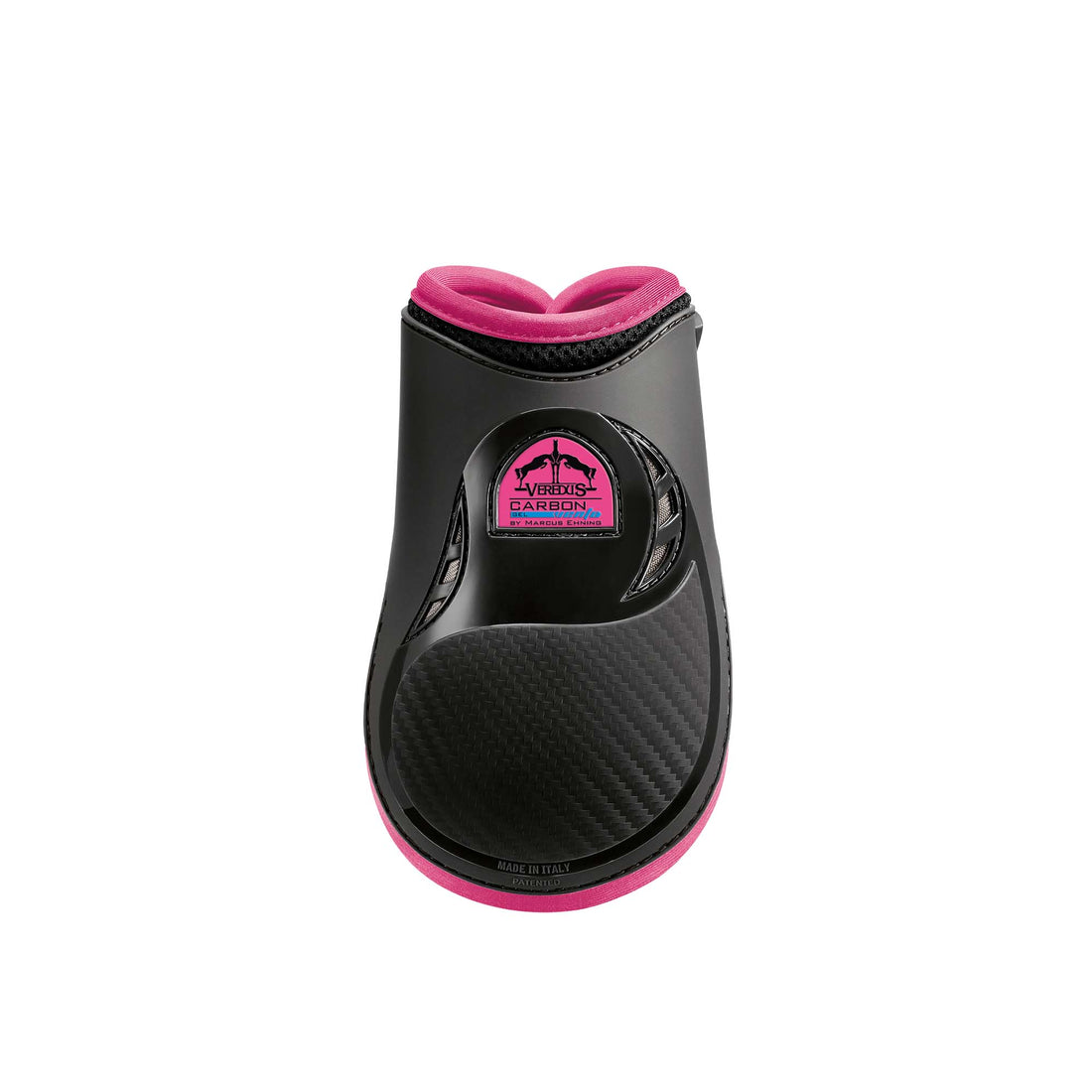Veredus Carbon Gel Vento Rear Leg Fetlock Boot - Double Ventilation - Black/Pink