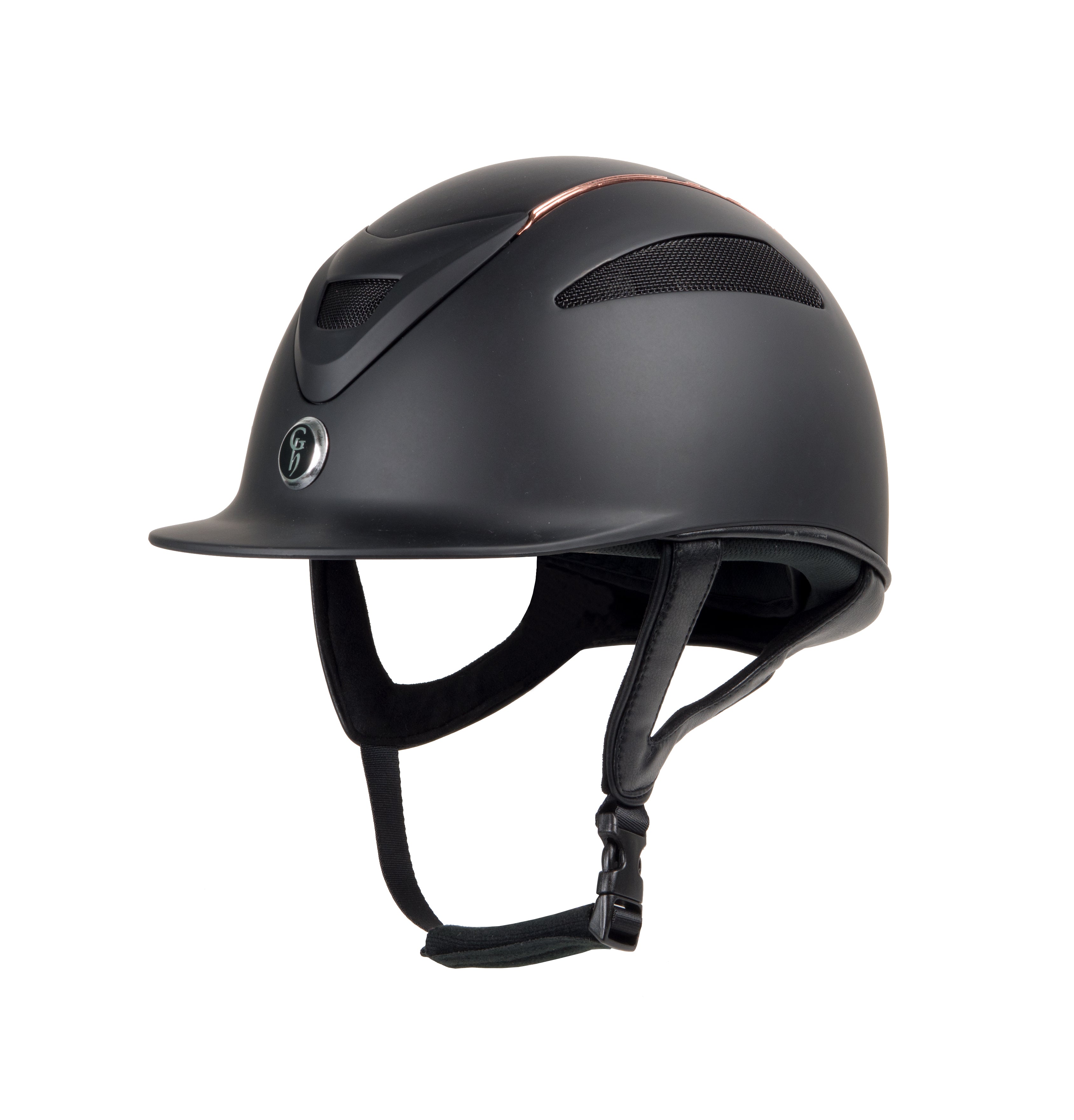 GH Conquest MKII - Riding Hat - Black/Rose Gold Limited Edition