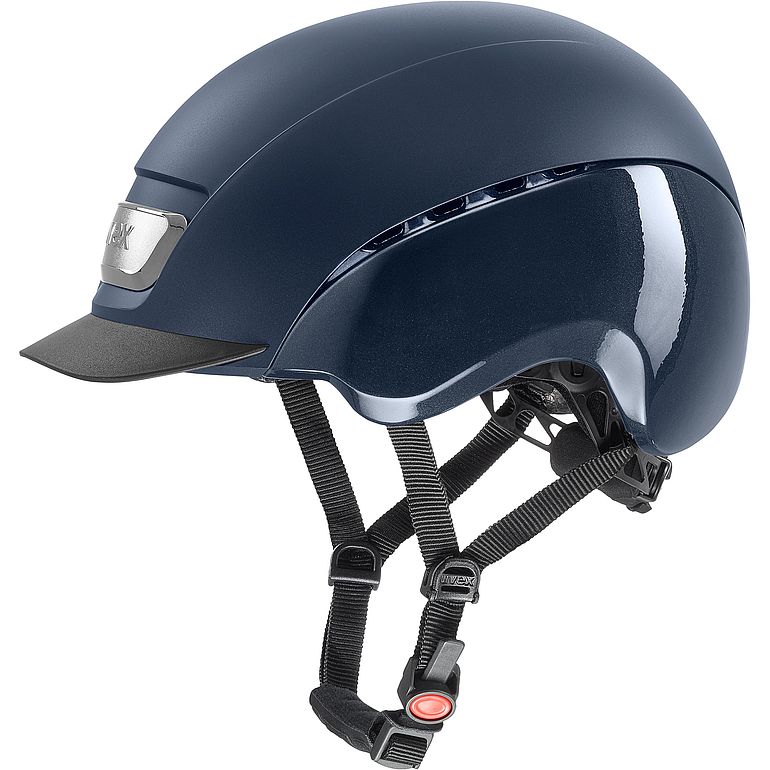 UVEX elexxion pro Riding Hat - blue matt/shiny
