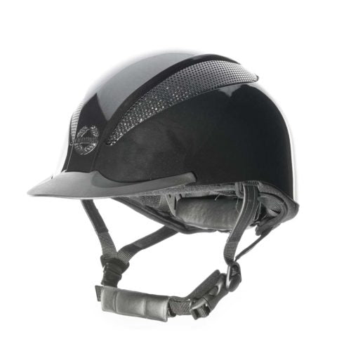 Champion Air-Tech Deluxe Dial Fit Riding Hat - Metallic Black