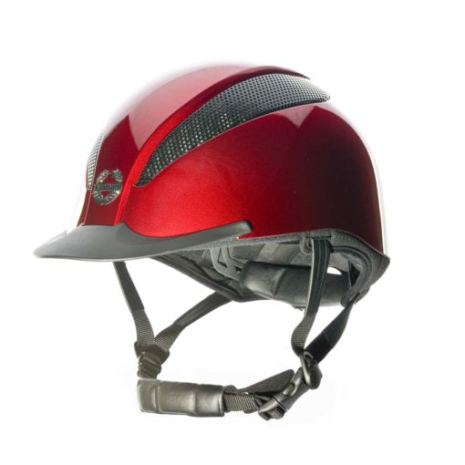 Champion Air-Tech Deluxe Dial Fit Riding Hat - Ruby