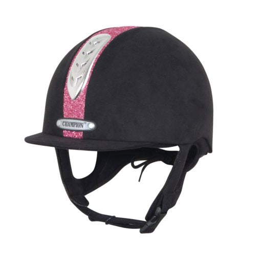 Champion Junior X-Air Dazzle Plus - Riding Hat - Black/Pink