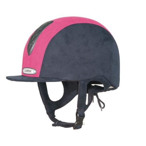 Champion Junior X-Air Plus - Riding Hat - Navy/Hot Pink