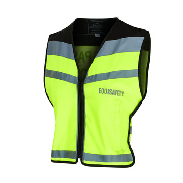 Equisafety Hi Vis CHILD Waistcoat - Yellow-Disabled Rider 
