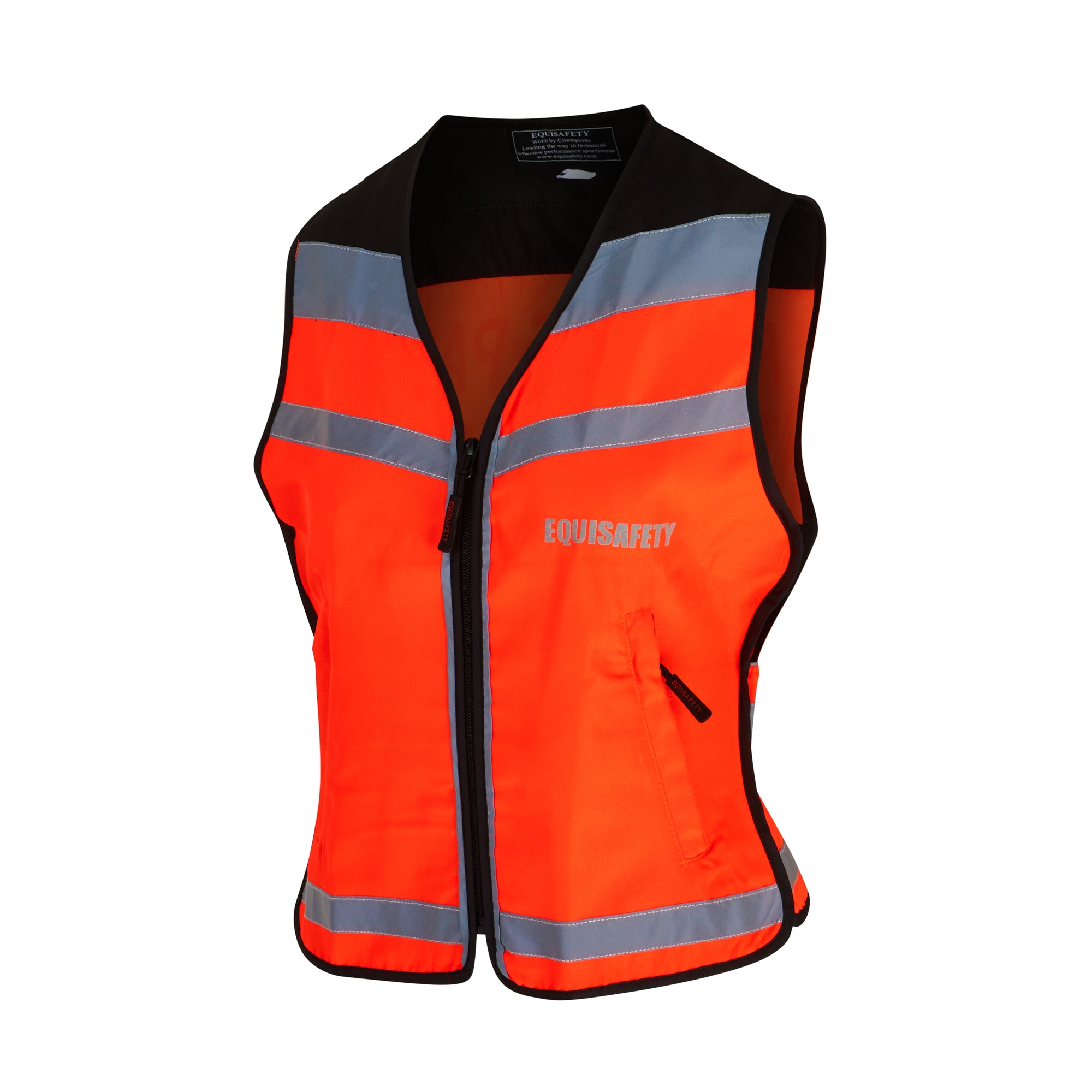 Equisafety Child Hi Vis Waistcoat- Horse In Training -O 