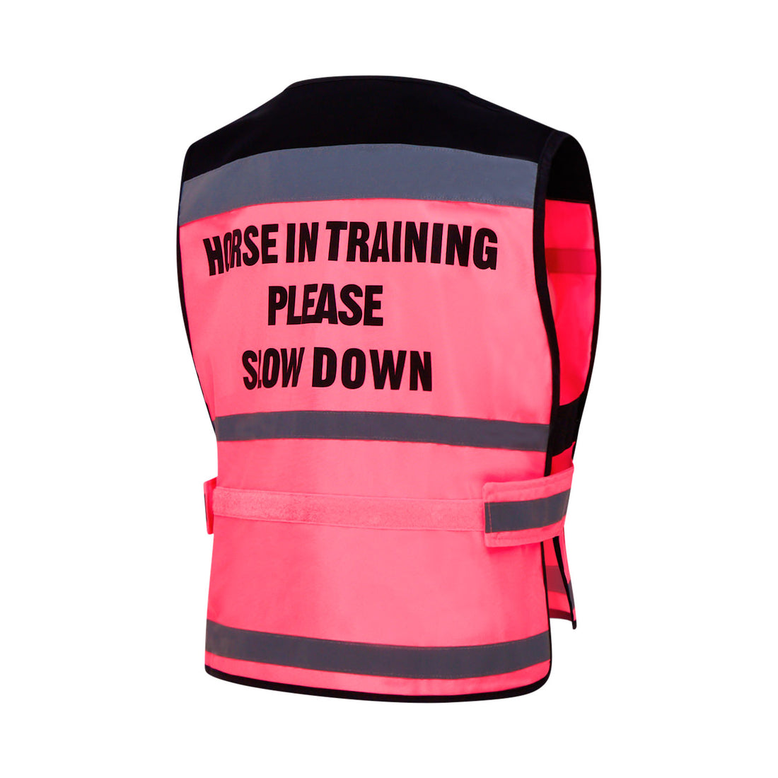 Equisafety Waistcoat Horse In Training Please Slow Down Pink
