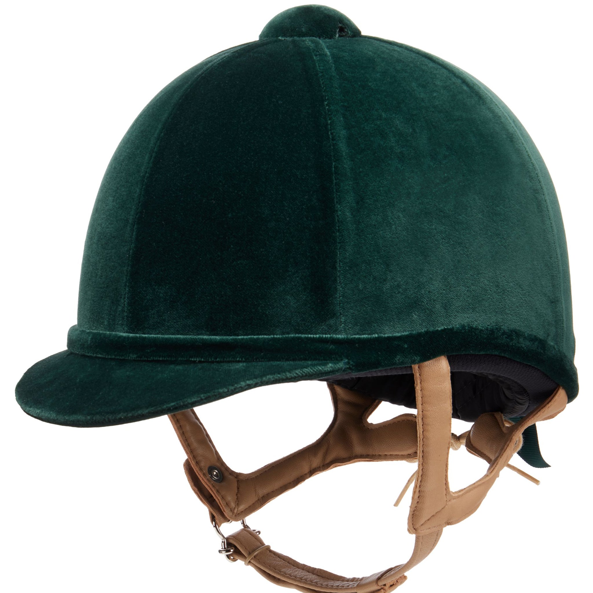 Charles Owen Fian Velvet Riding Hat - Green
