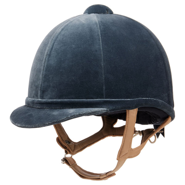 Charles Owen Fian Velvet Riding Hat Grey