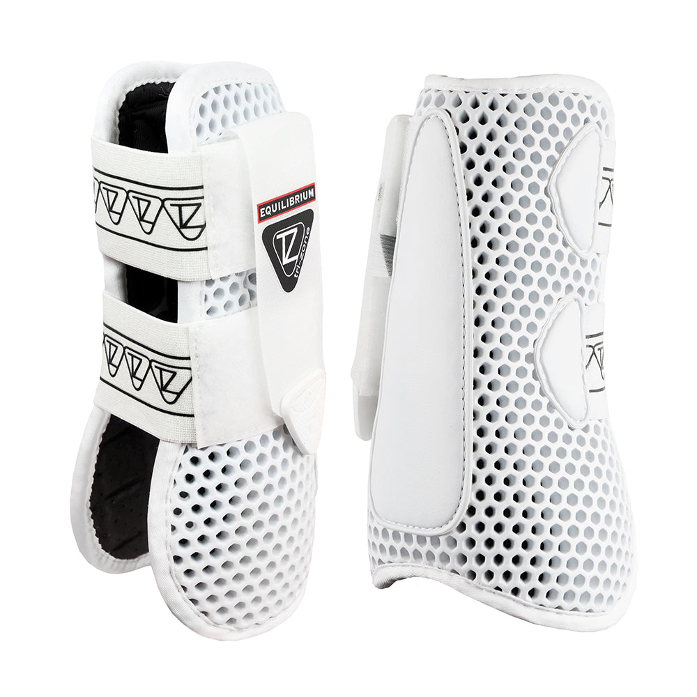 Equilibrium Tri-Zone Open Fronted Tendon Boots White