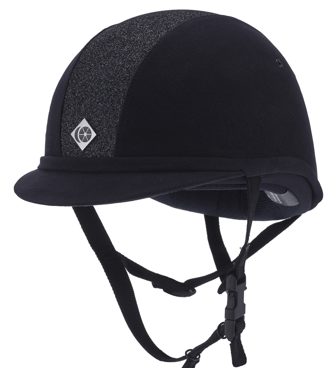 Charles Owen YR8 - Riding Hat - Sparkly Centre/ Navy
