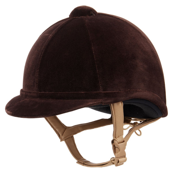 Charles Owen Hampton Velvet Riding Hat Brown