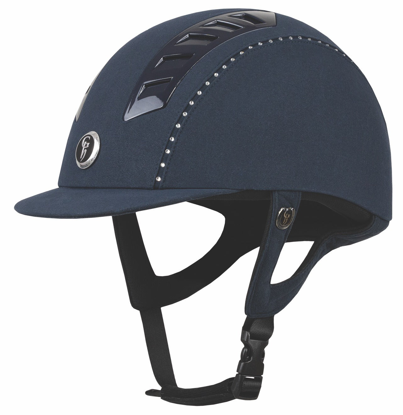 GH Chelsea Air Flow Pro Suedette Crystal - Riding Hat - Navy